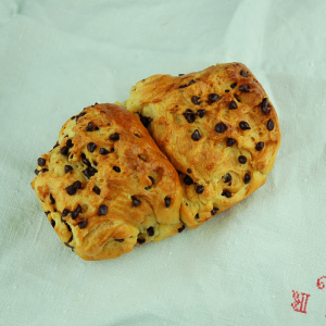 Photo brioche chocolat bio disponible en click and collect à Brunoy 91